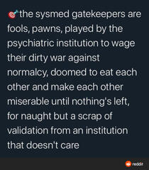 faking a mental illness means ur oppressed